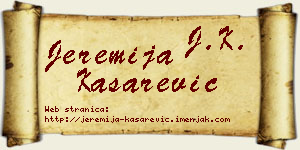 Jeremija Kašarević vizit kartica
